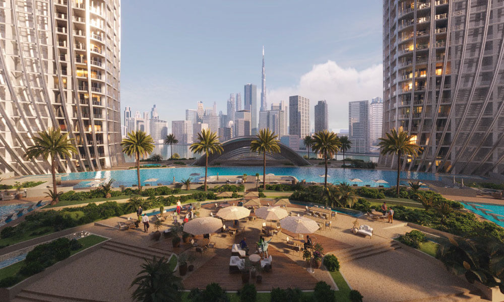 Binghatti Skyrise - canal beach view