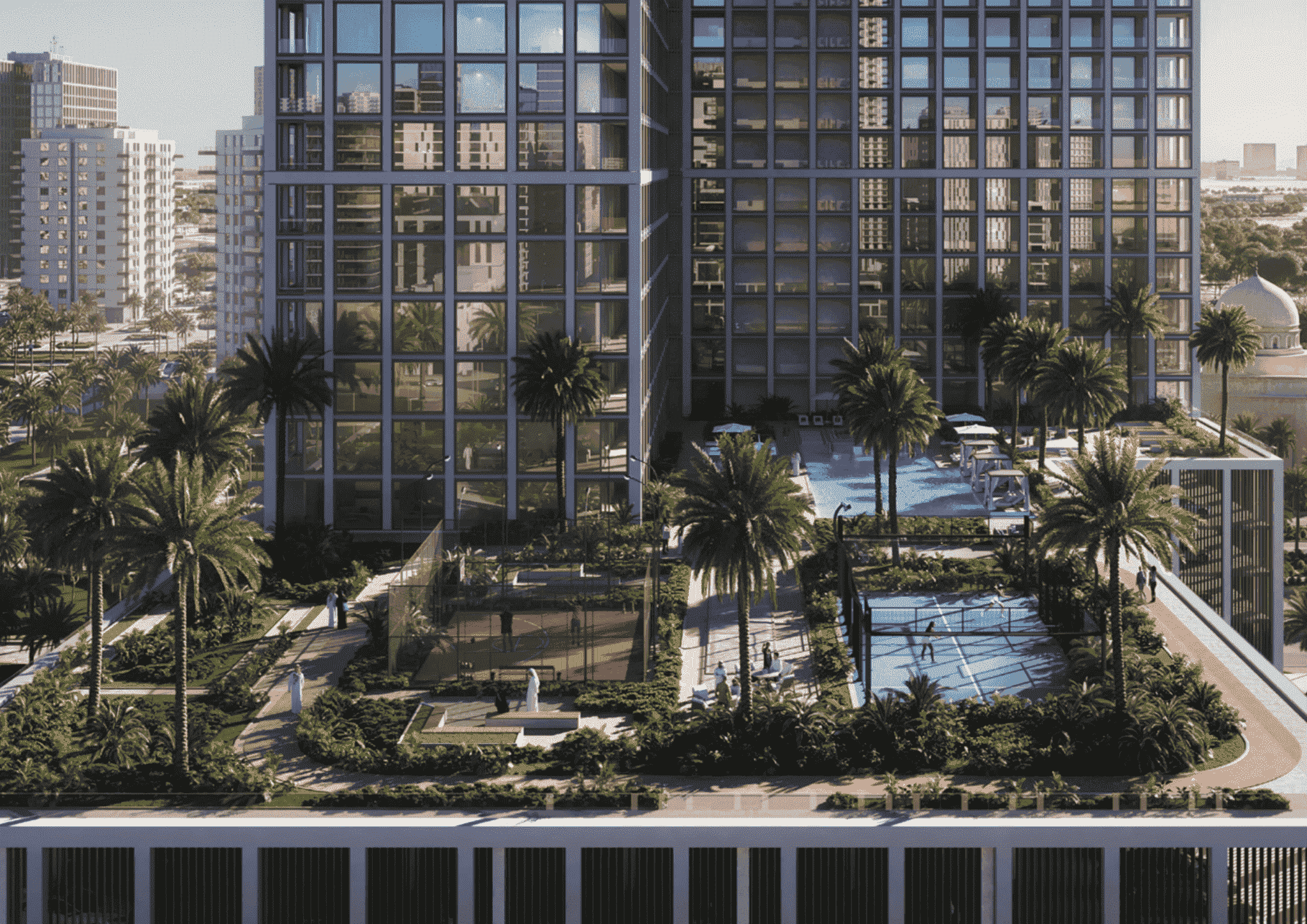 Binghatti-Vintage-Majan | side apartments view | Maingate