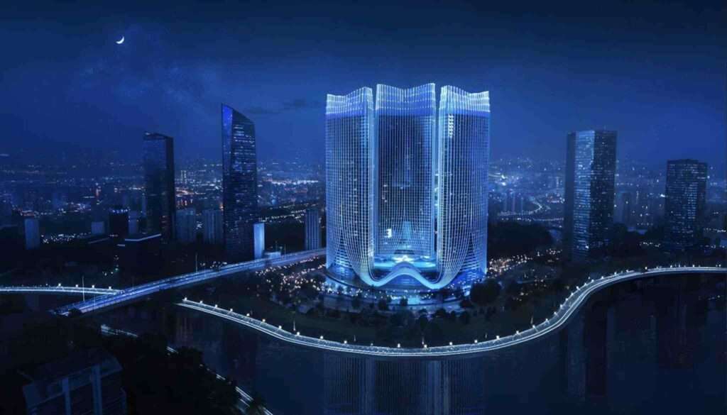 Binghatti-skyrise | Night apartments | Maingate