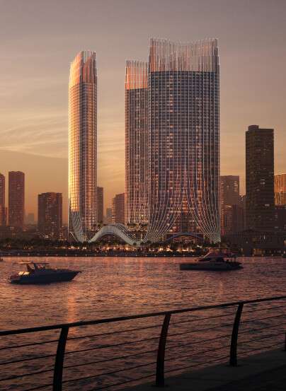 binghatti-skyrise evening view